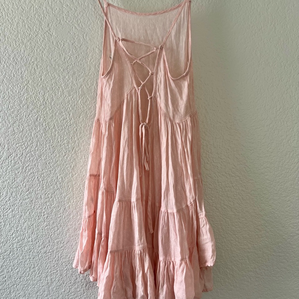 Free People Light Pink Midi Dress